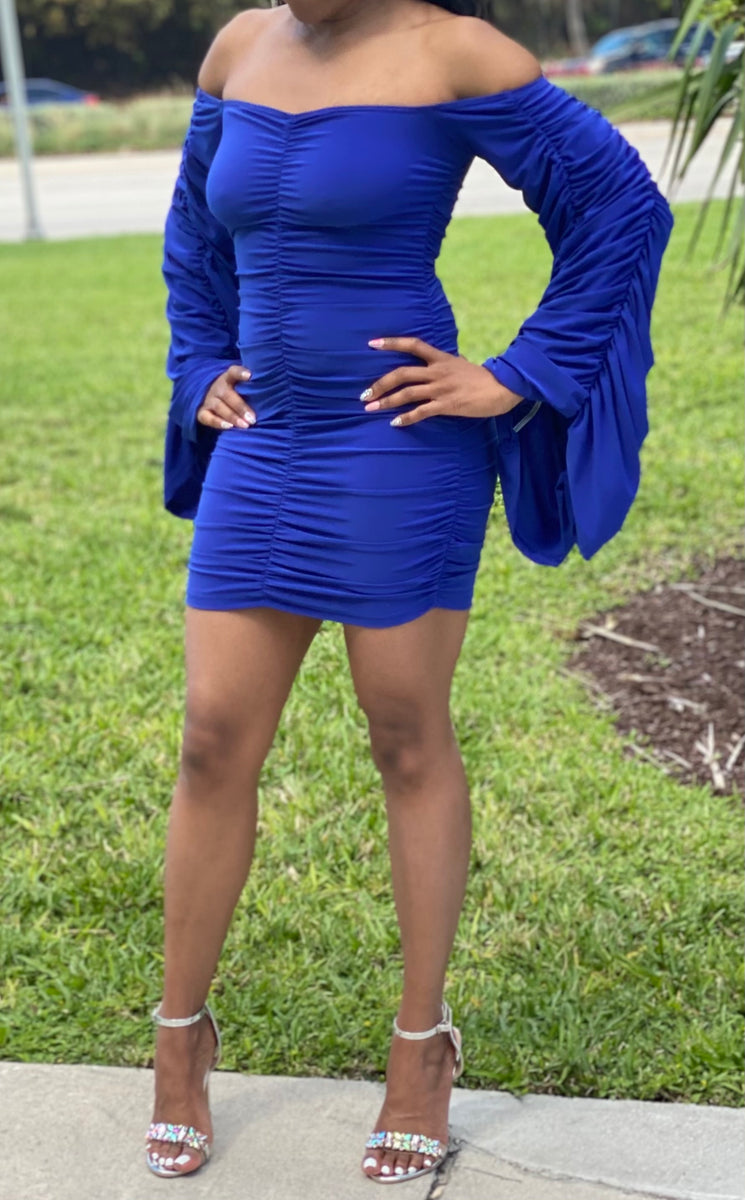 Royal ruched dress – SMARIE COUTURE